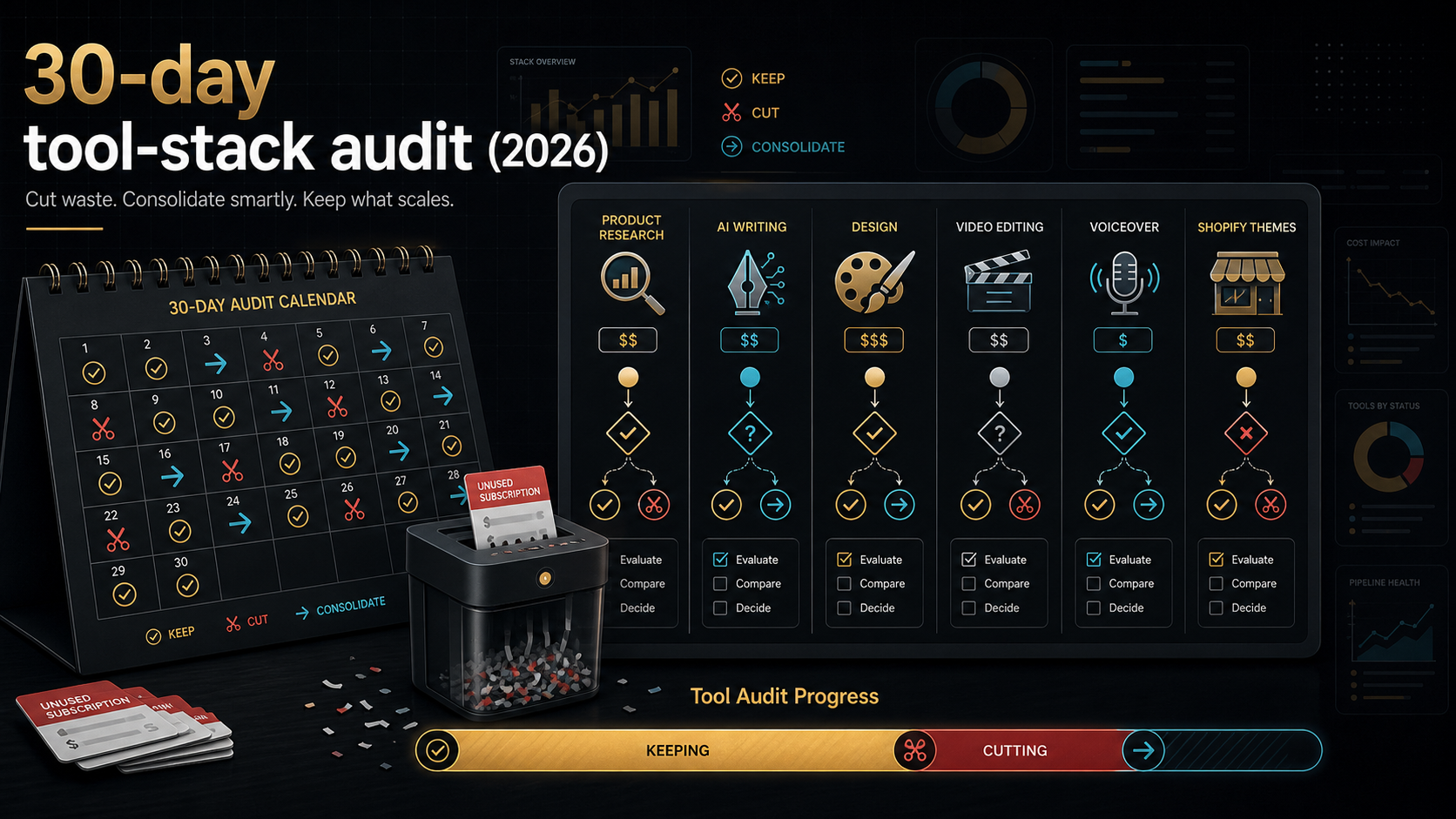 30-day tool stack audit: the template that cuts your bill explained