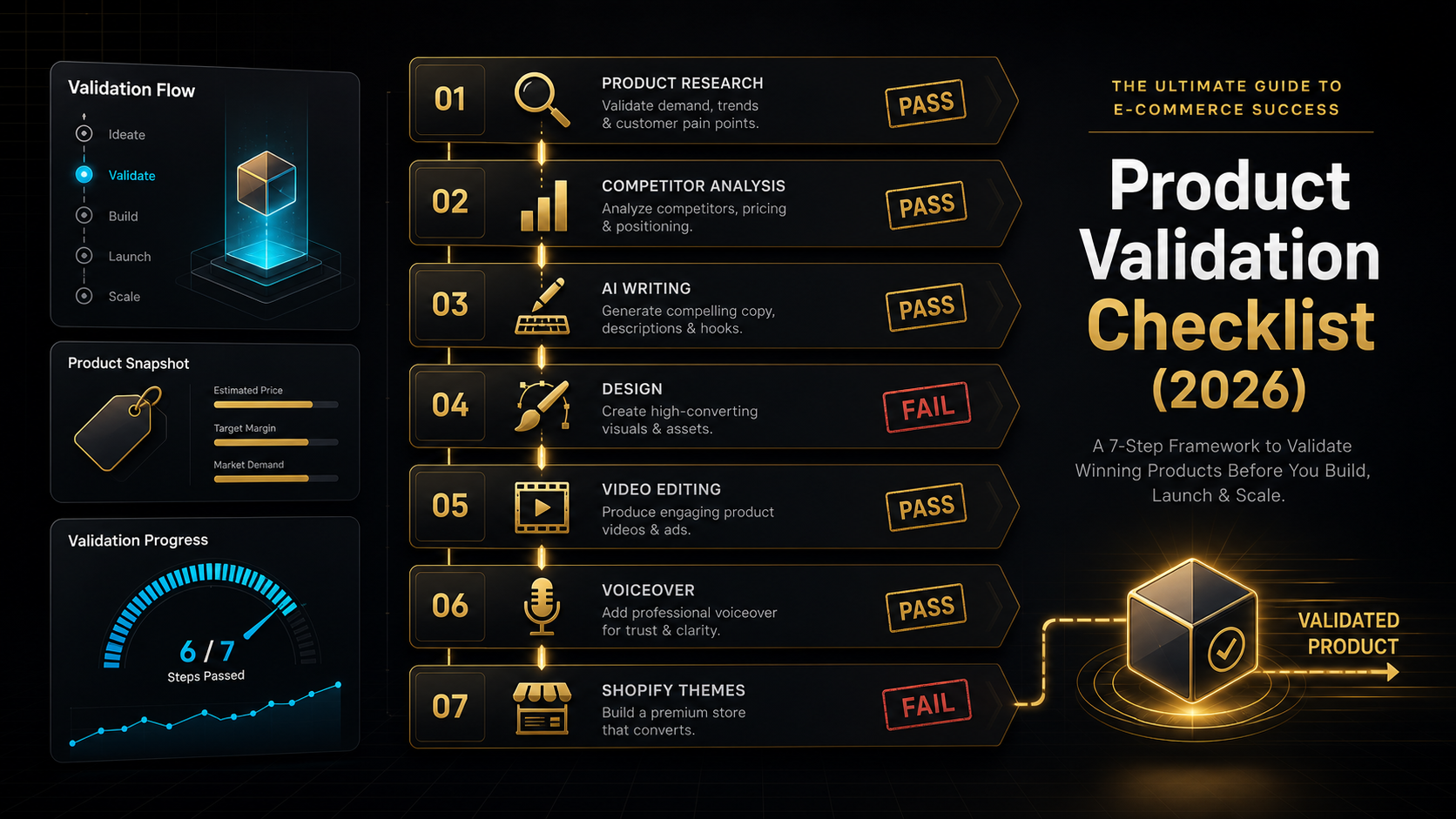 The dropshipping product validation checklist for 2026 explained