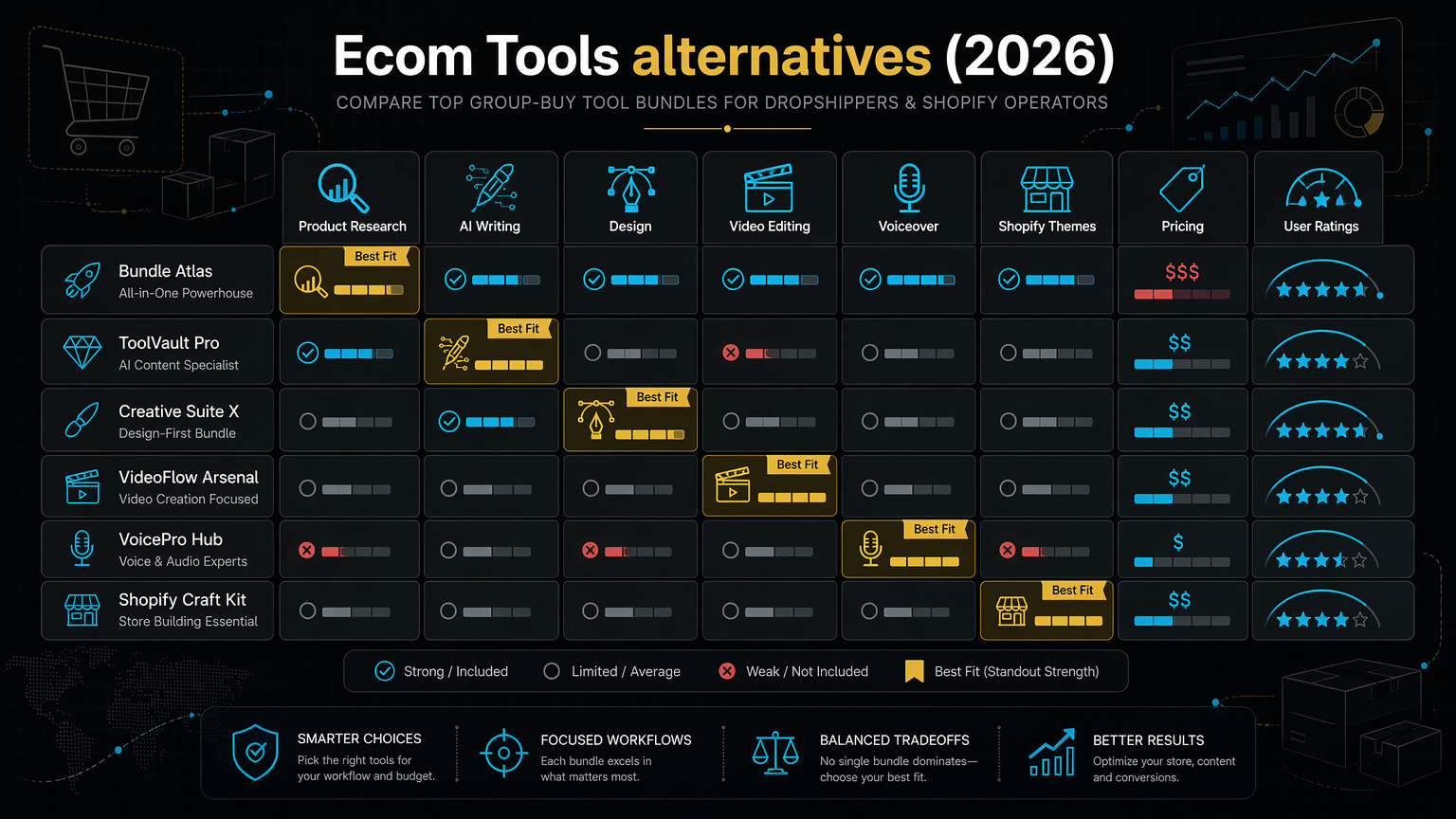 Ecom Tools alternatives 2026: an honest lane-by-lane map explained